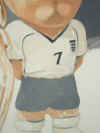 Steve Greaves - David Beckham Key Ring - photorealism toy painting detail