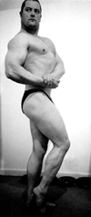 Steve Greaves Bodybuilder Side Chest Pose 2004