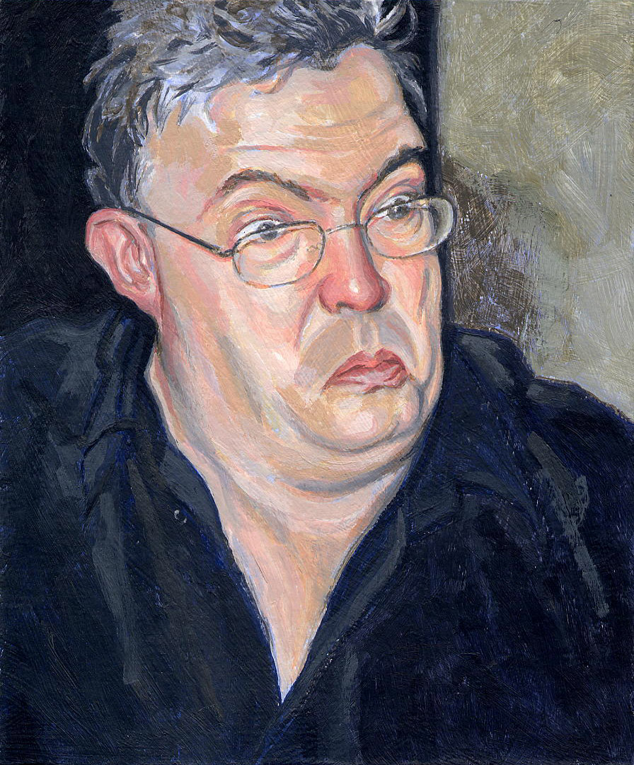 Steve Greaves - Ian McMillan - portrait painting