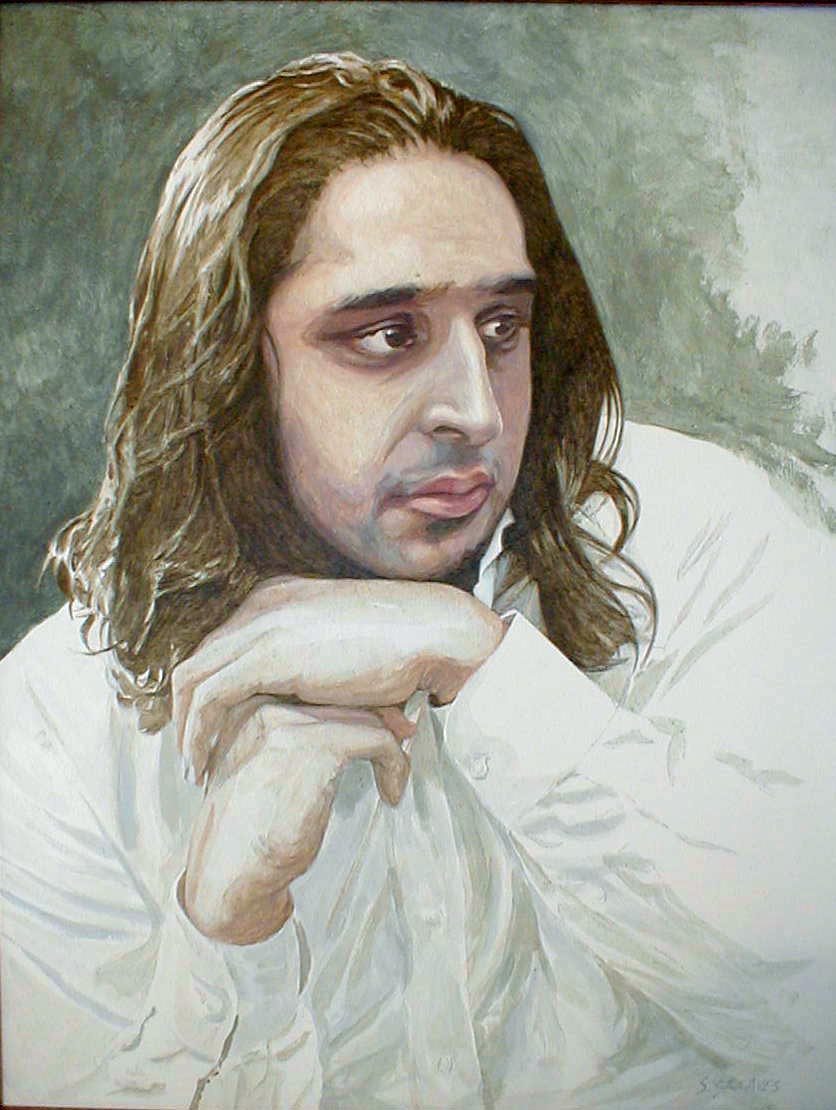 Steve Greaves - Naheem Khan - portrait painting