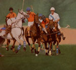 Steve Greaves - The Polo Match - photorealism oil painting