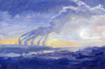 Steve Greaves - Ratcliff-on-Soar Power Station - landscape painting