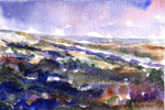 Steve Greaves - Ryedale, October  - watercolour landscape painting