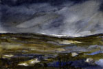 Steve Greaves - Storm Over Ryedale - watercolour landscape painting