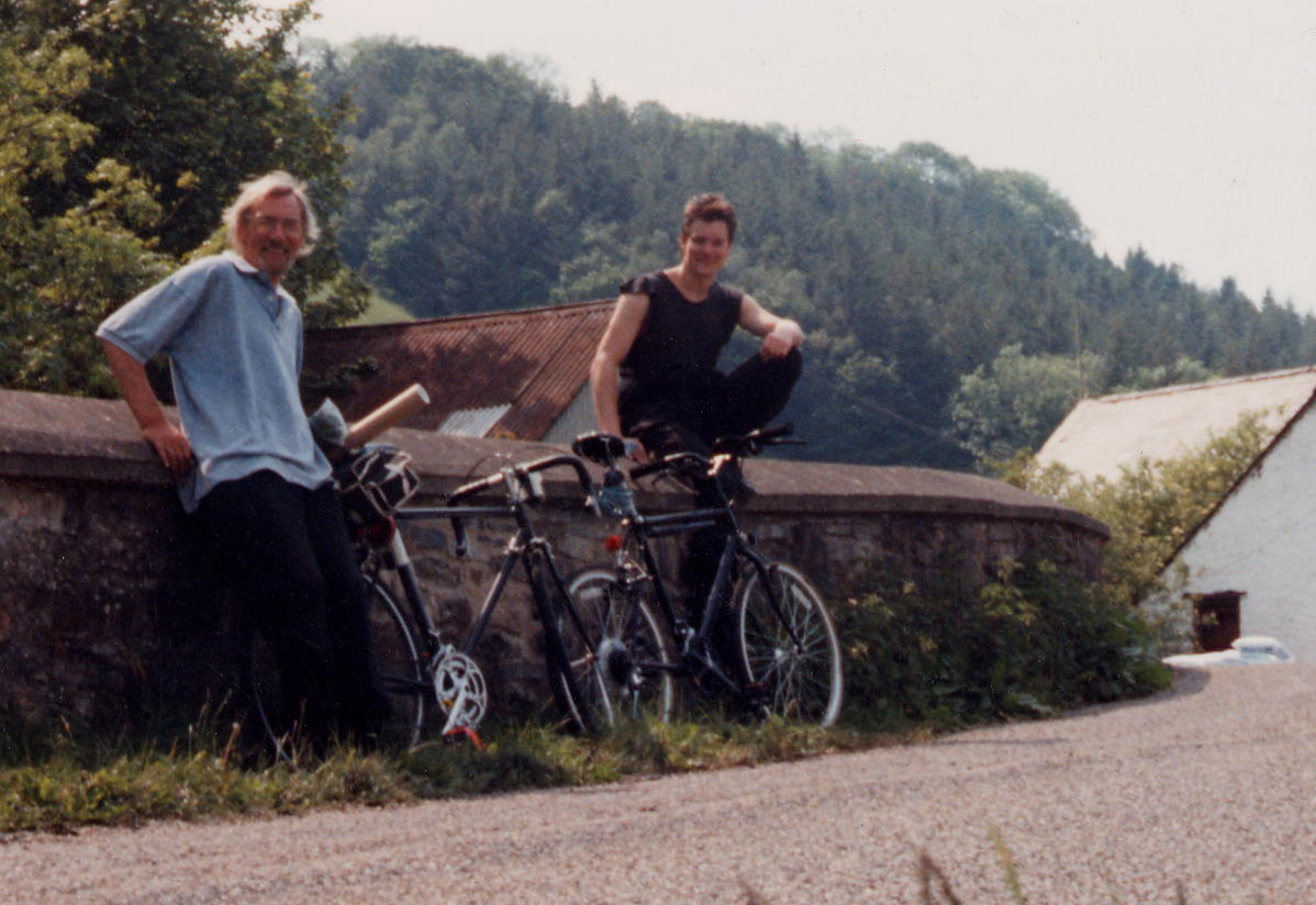 Photo of Steve Greaves and John Walshe (Tashi) 1990